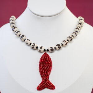 Pez CarmínSulBrooch