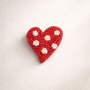 corazón de lunares sulbrooch